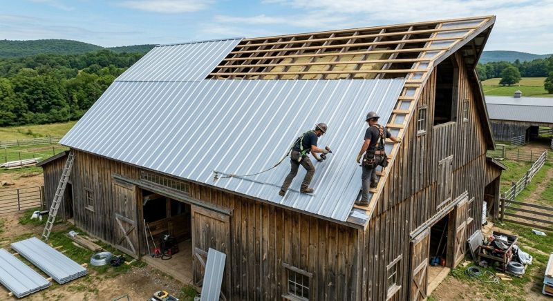 Barn Roof Installation in Alexandria, VA