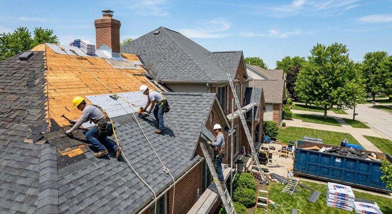 Damaged Roof Replacement in Worcester, MA